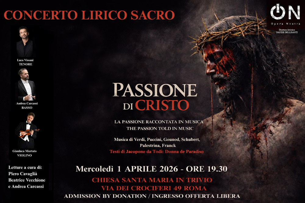 “Passione di Cristo”, la musica sacra incontra il teatro nel cuore di Roma